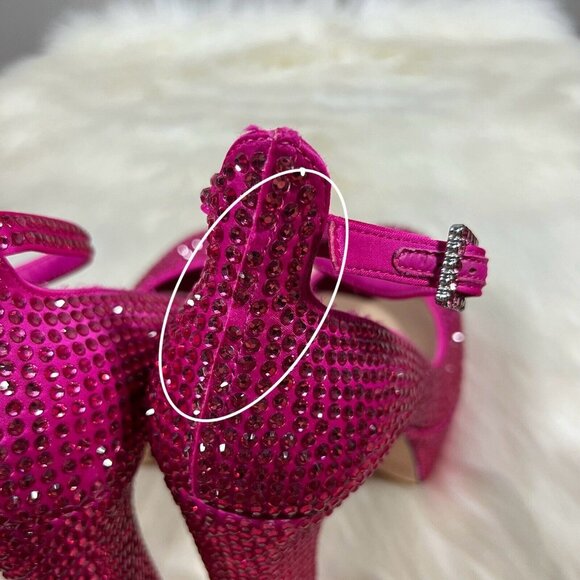 NEW Antonio Melani Capsule Dr. Bridget Hotfix Size 8M Rhinestone Platform Heels - Picture 8 of 14